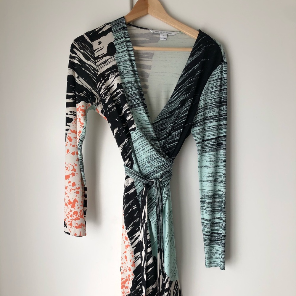 Diane von Furstenburg straight wrap dress